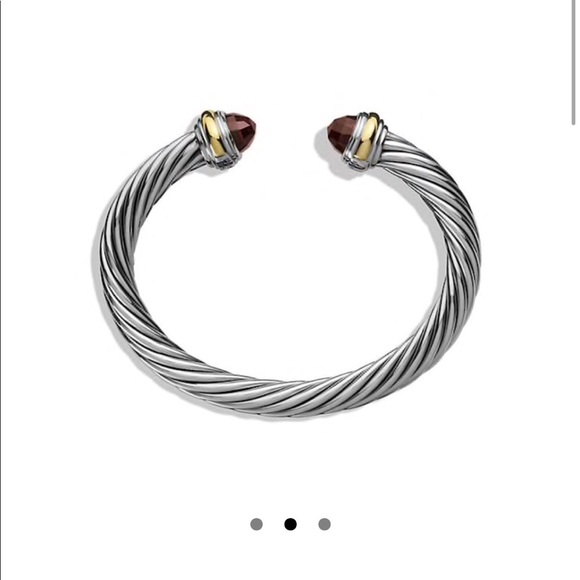 David Yurman Classic Cable Bracelet with Garnet - Picture 3 of 3